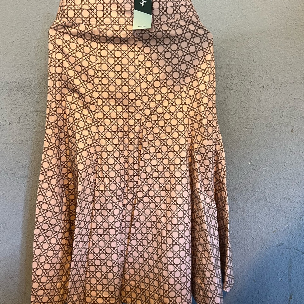 Tuckernuck Pink and Black A-Line Skirt